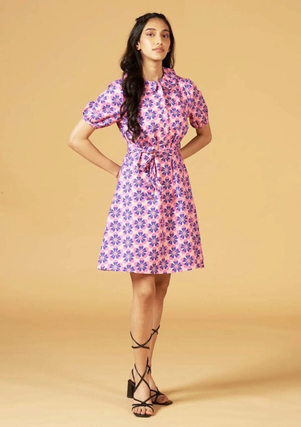 Chloris Bloom - Retro Floral Printed Dress